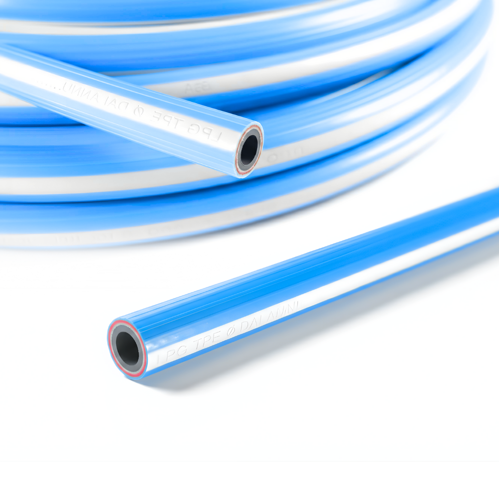 SSBO Selang Gas 3 Lapis Biru 10 mm – Selang Gas Aman, Lentur, dan Tahan Panas untuk LPG Rumah Tangga