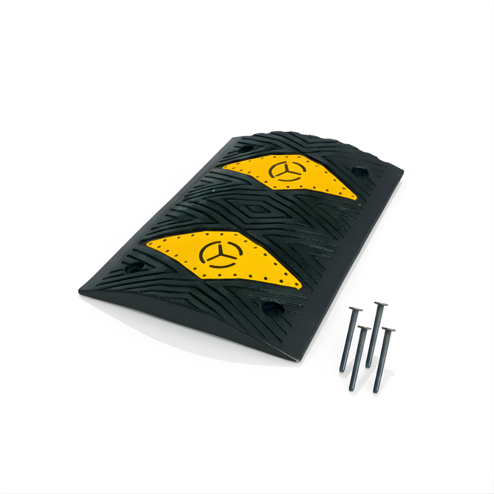 SSBO Polisi Tidur Karet Panjang 50 cm + Baut Pemasangan – Pembatas Jalan Anti Slip, Kuat & Tahan Lama