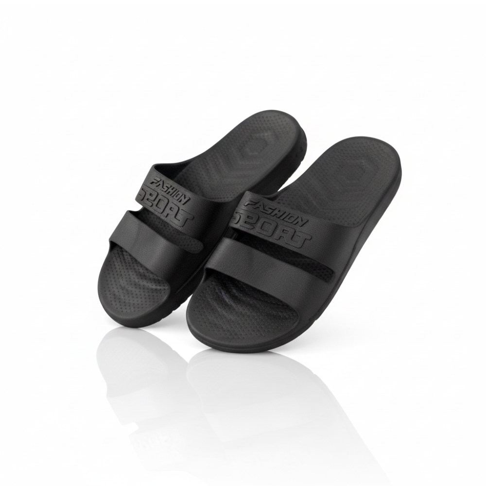 SSBO Sandal Slide Pria Hitam – Sandal Santai Nyaman, Ringan & Anti Selip untuk Harian