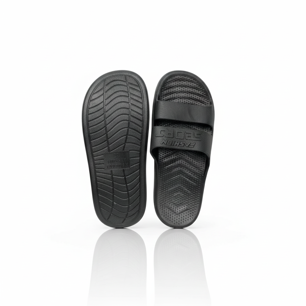 SSBO Sandal Slide Pria Hitam – Sandal Santai Nyaman, Ringan & Anti Selip untuk Harian