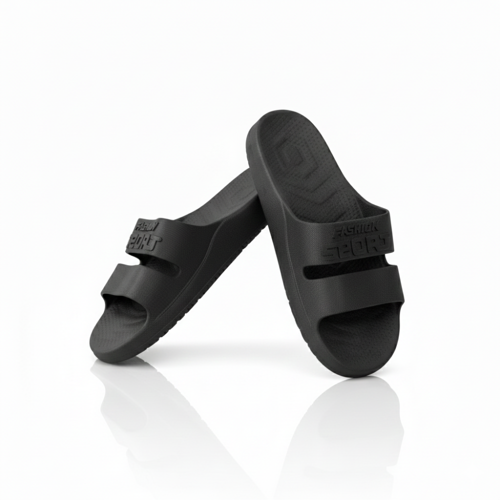 SSBO Sandal Slide Pria Hitam – Sandal Santai Nyaman, Ringan & Anti Selip untuk Harian