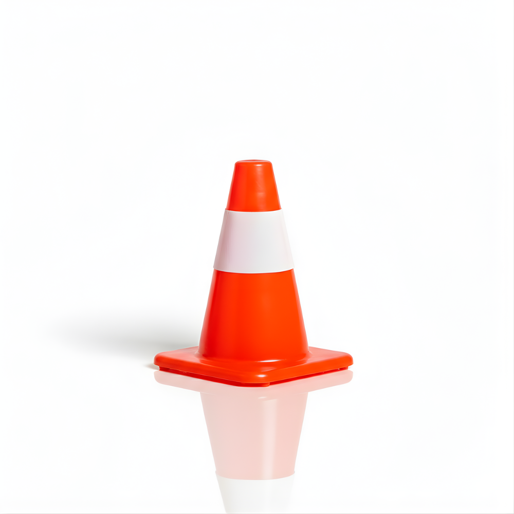 Traffic Cone Mini SSBO 30 cm Warna Orange – Ringan, Stabil, Tahan Cuaca & Mudah Dipindahkan