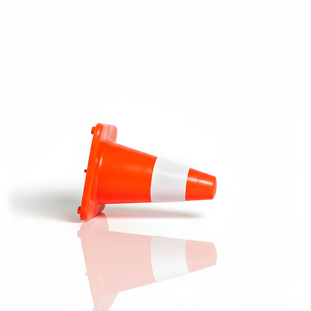 Traffic Cone Mini SSBO 30 cm Warna Orange – Ringan, Stabil, Tahan Cuaca & Mudah Dipindahkan