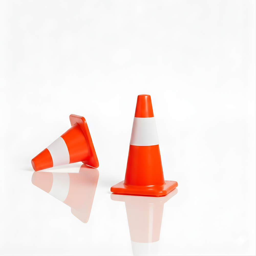 Traffic Cone Mini SSBO 30 cm Warna Orange – Ringan, Stabil, Tahan Cuaca & Mudah Dipindahkan