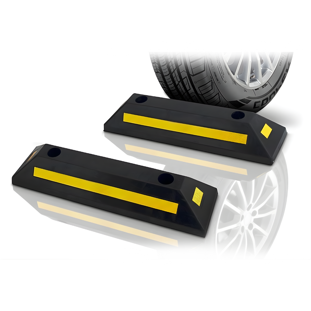 SSBO Wheel Stopper – Pengganjal Ban Mobil Anti Mundur, Bahan Karet Premium, Anti Slip & Tahan Tekanan Berat