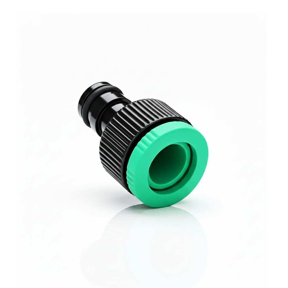 SSBO Konektor Selang Universal Hitam Hijau – Sambungan Selang Air Manual Tanpa Ring