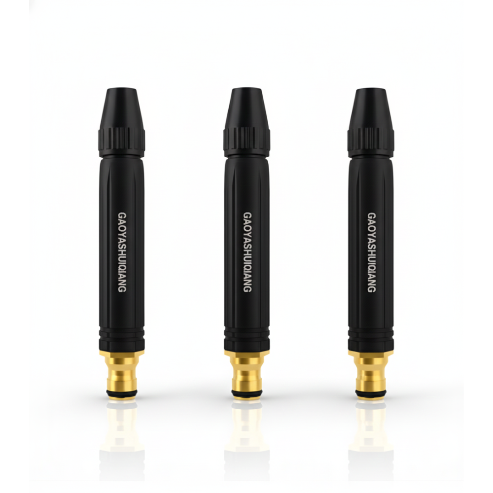 Kepala Semprot SSBO Stick Hitam – Nozzle Air Tekanan Tinggi untuk Selang Taman, Mobil & Kebutuhan Rumah Tangga