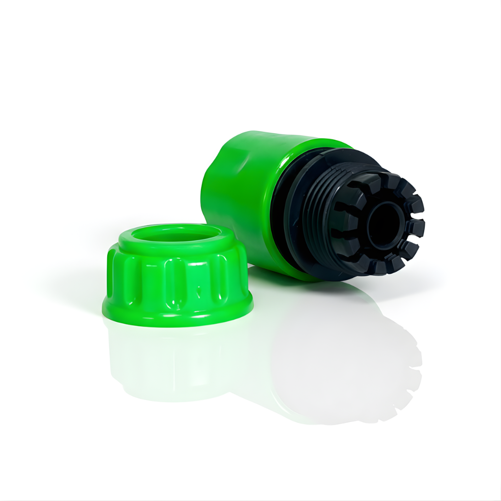 SSBO Konektor Selang Presisi 1/2 Inch – Warna Hitam Hijau, Anti Bocor & Tahan Cuaca untuk Selang Taman & Rumah Tangga
