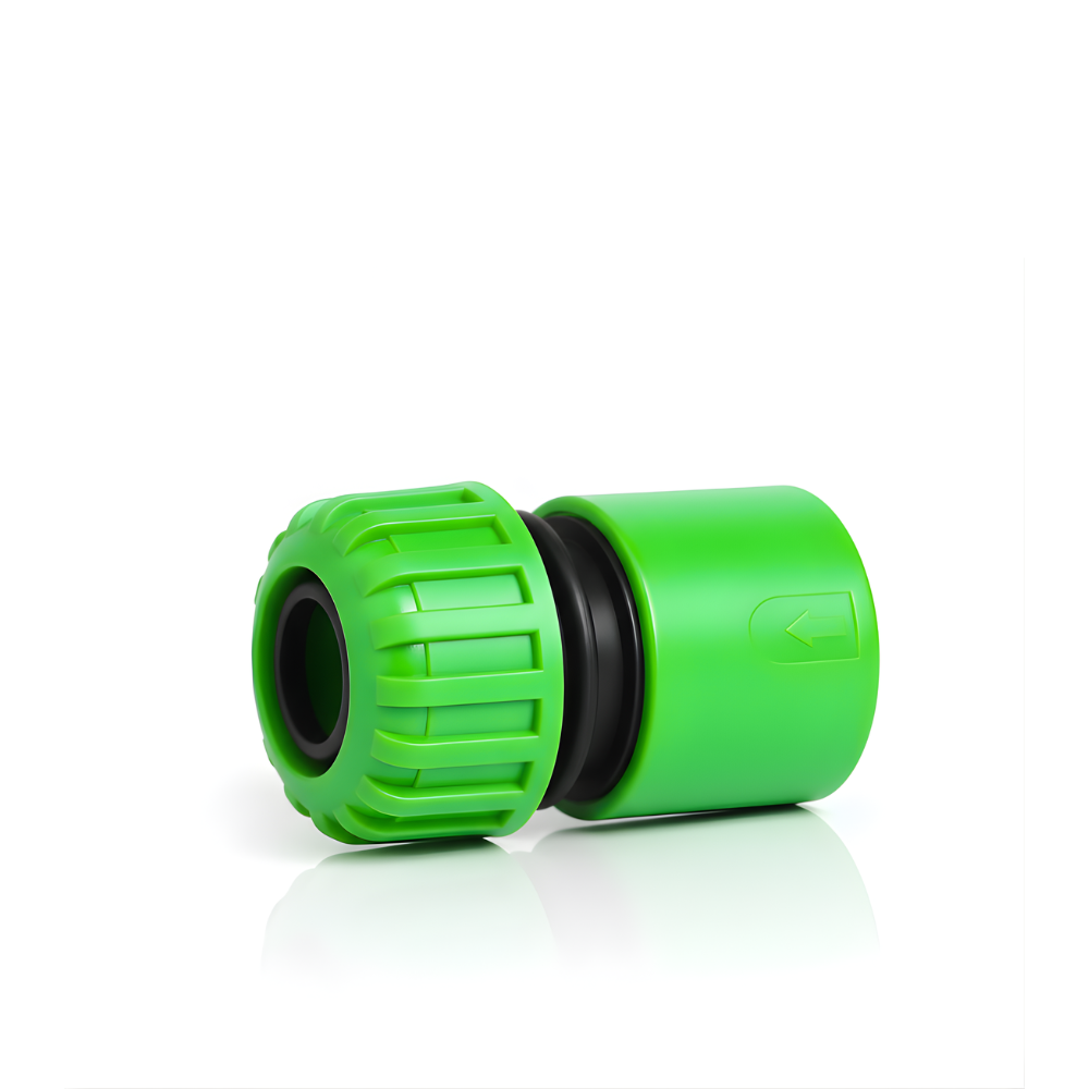 SSBO Konektor Selang Presisi 5/8 Inch – Hitam Hijau, Anti Bocor & Tahan Cuaca untuk Selang Taman & Rumah Tangga