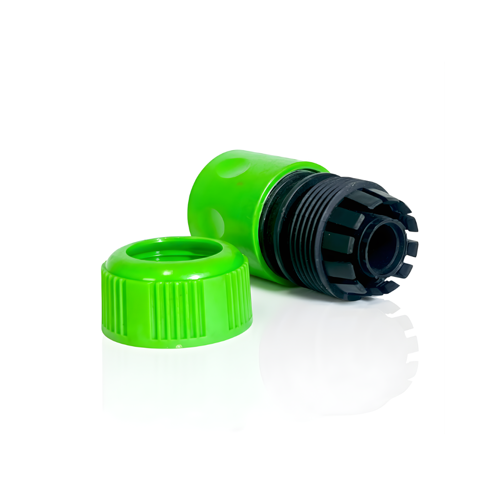 SSBO Konektor Selang Presisi 5/8 Inch – Hitam Hijau, Anti Bocor & Tahan Cuaca untuk Selang Taman & Rumah Tangga
