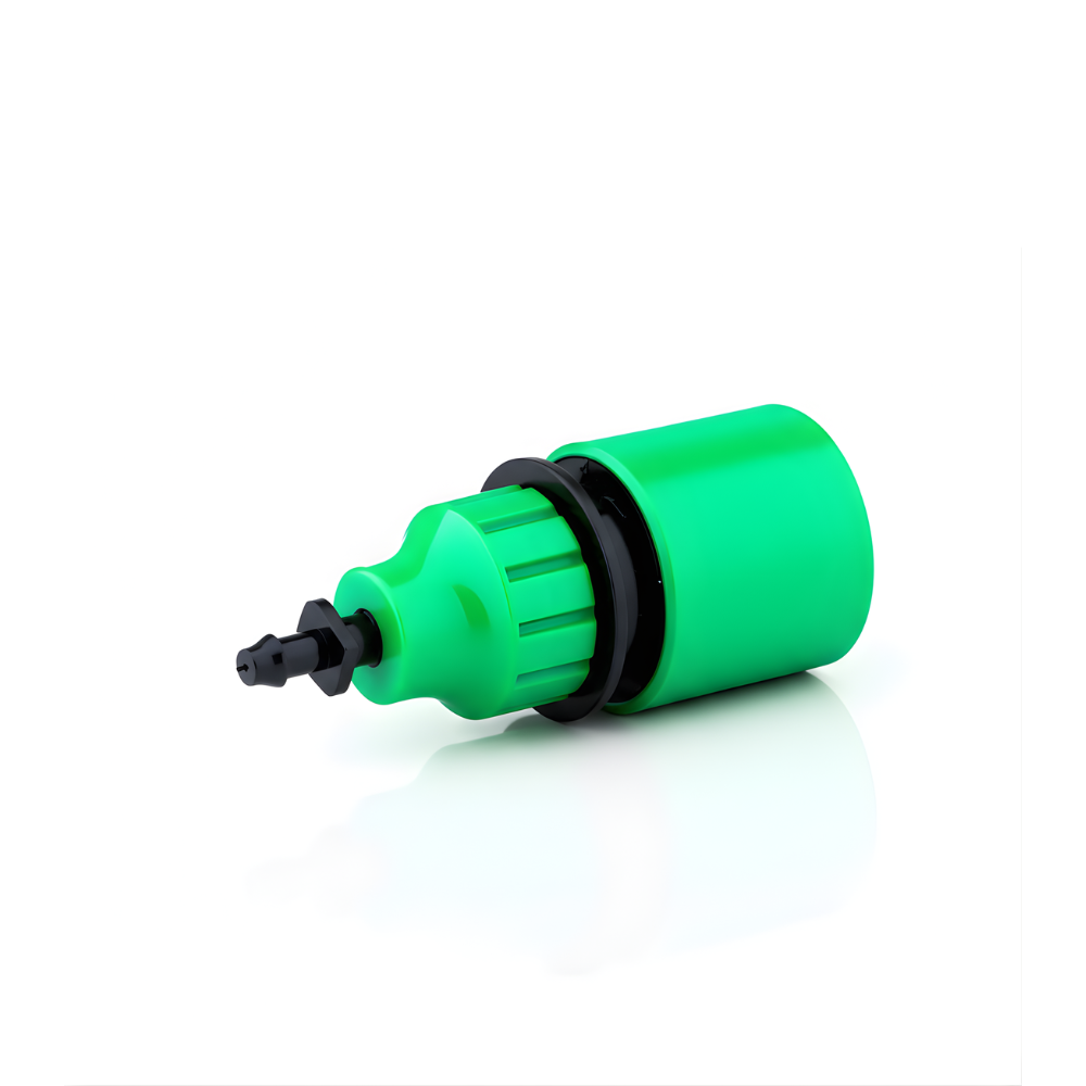 Konektor Selang PE 7 mm Warna Hijau – Konektor Anti Bocor untuk Irigasi Tetes