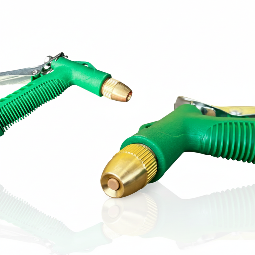 SSBO Nozzle Air Manual – Kepala Semprot Hijau Serbaguna untuk Cuci Mobil & Siram Tanaman, Tekanan Kuat dan Hemat Air