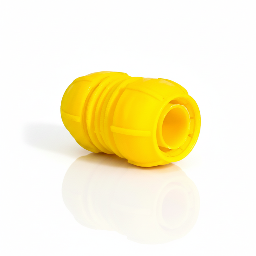 Sambungan Selang Air Warna Kuning SSBO – Coupler Penghubung Selang ke Selang, Anti Bocor, Kuat & Mudah Dipasang
