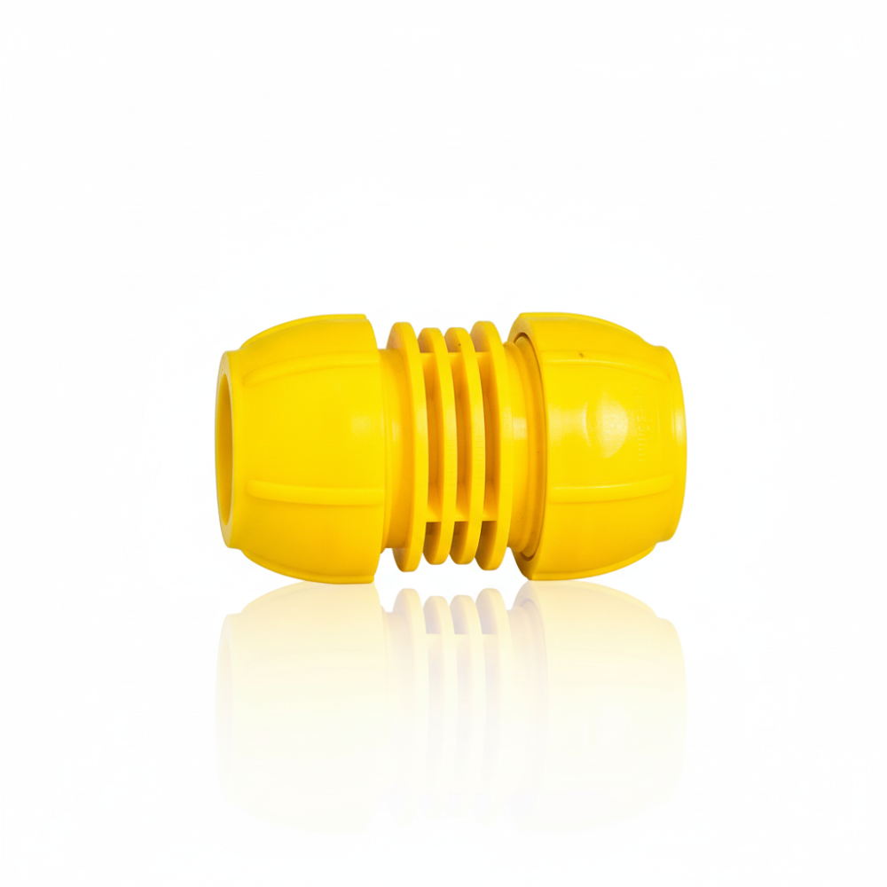 Sambungan Selang Air Warna Kuning SSBO – Coupler Penghubung Selang ke Selang, Anti Bocor, Kuat & Mudah Dipasang