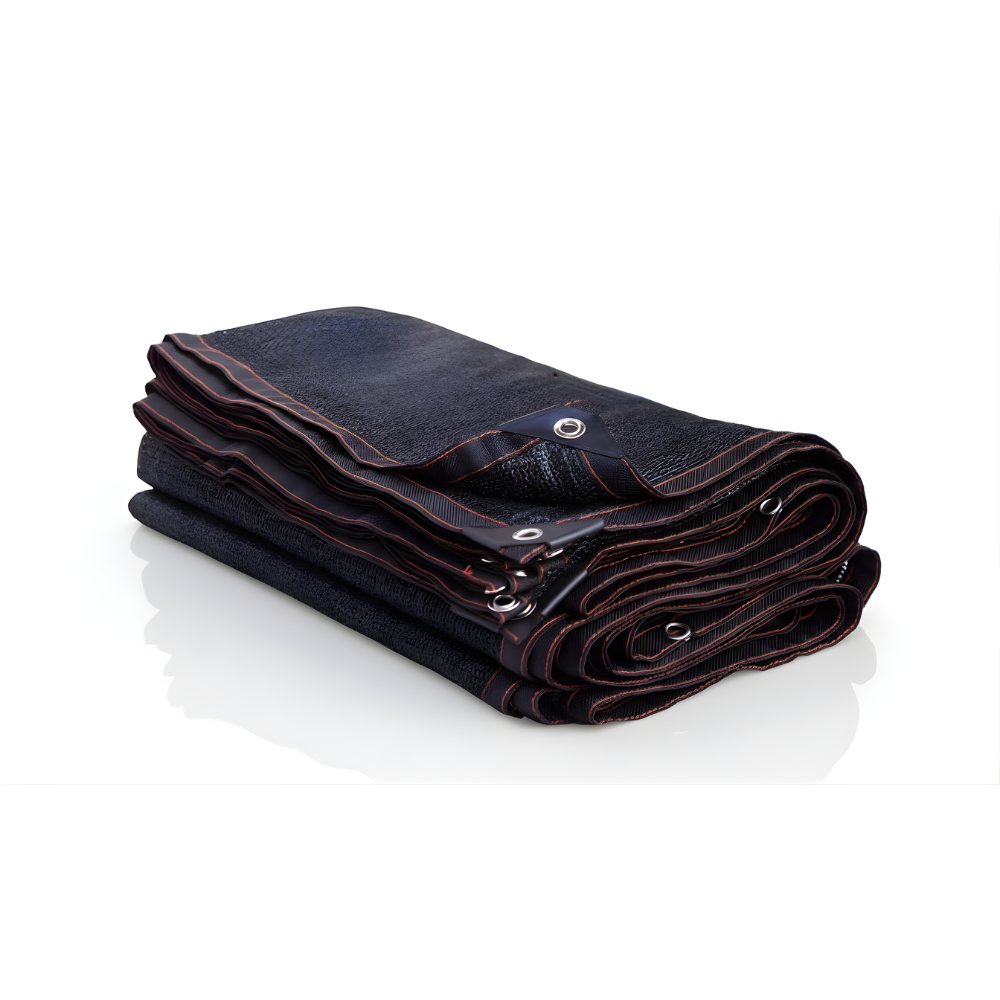 Jaring Paranet Hitam SSBO 85% – Peneduh Tanaman Anti Panas & Tahan Cuaca, Tear-Resistant
