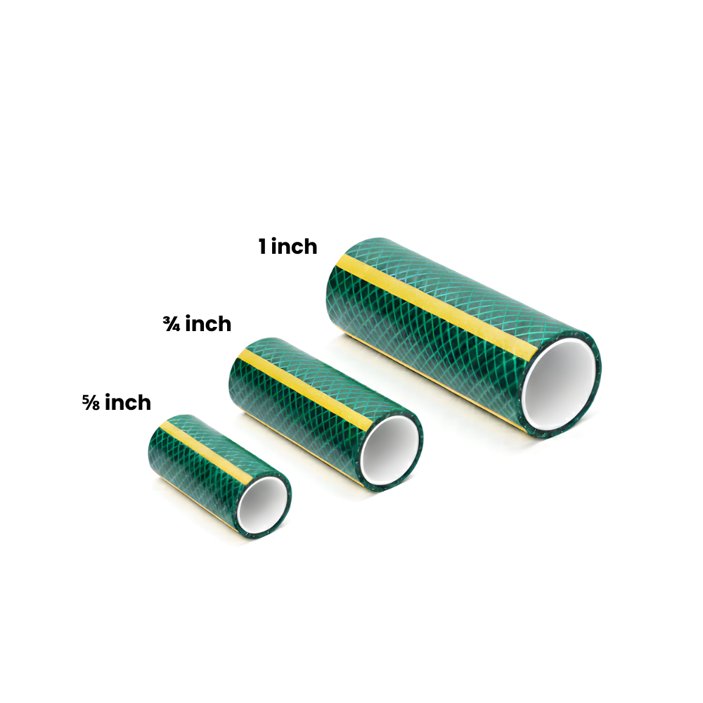 SSBO Selang Air PVC Warna Hijau Strip Kuning – Lentur, Kuat, dan Tahan Tekanan