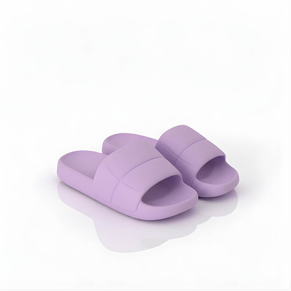 Sandal Slop EVA Unisex Ungu – Sandal Rumahan Tebal Polos, Ringan & Nyaman Dipakai Harian