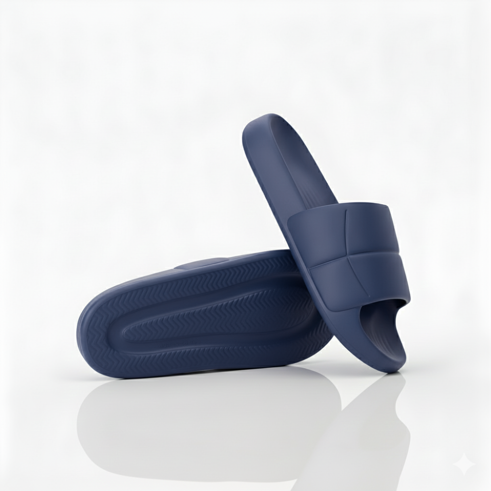 Sandal Slop EVA Unisex Navy Blue – Sandal Rumahan Tebal Polos, Ringan & Nyaman Dipakai Harian
