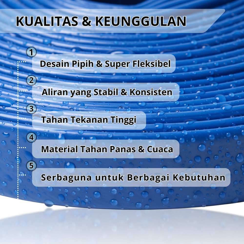 Selang Drip Irigasi SSBO – Pipih, Fleksibel & Hemat Air untuk Pertanian Tetes & Kebun